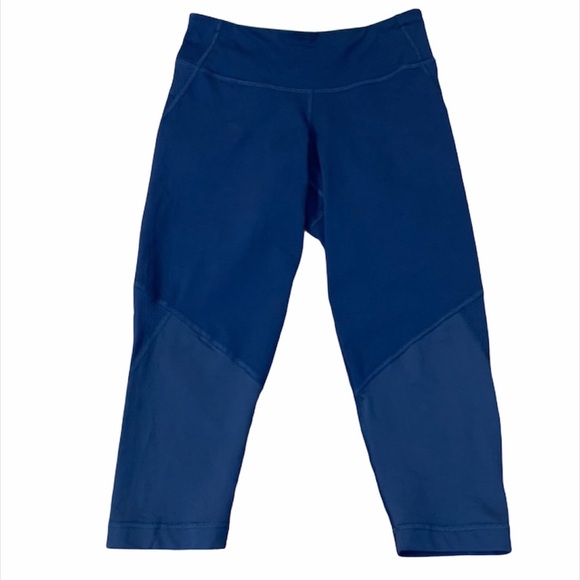 Lululemon Run Crops Luxtreme Hero Blue 4” - Picture 1 of 7